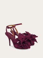 Ferragamo Flower embellished high heel sandal - Image 2